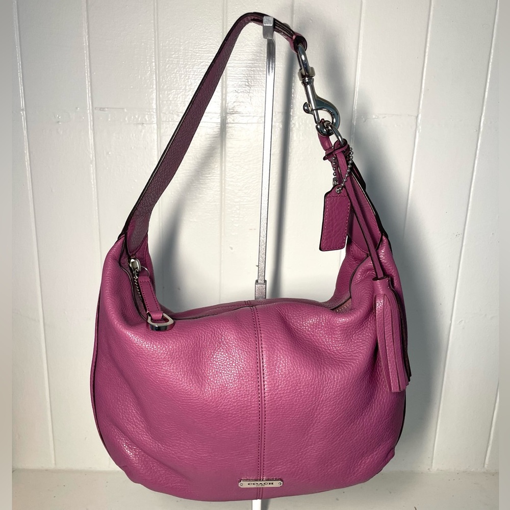 Coach Avery Pink/Purple Leather Hobo Bag - F23960 (NWOT)